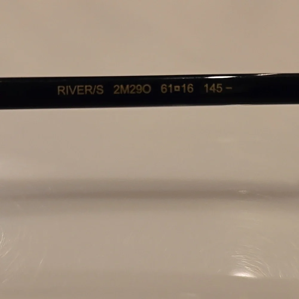 Jimmy Choo Black and Gold River Sunglasses Brand New in Case